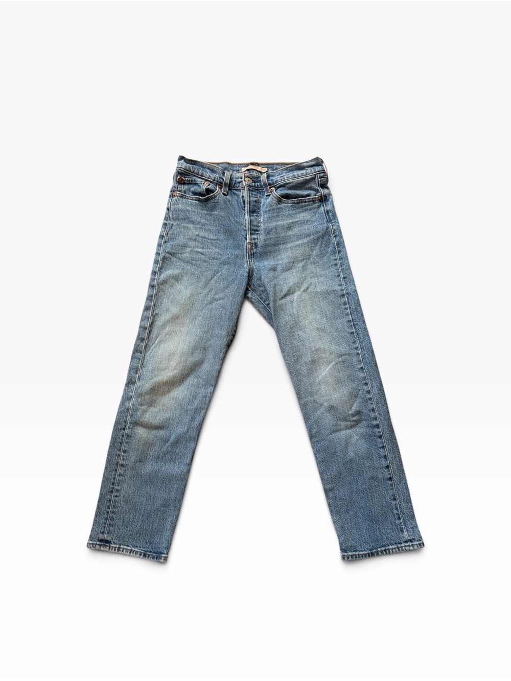 Levi’s Wedgie Buttonfly Straight Leg High Rise Jeans Size 27